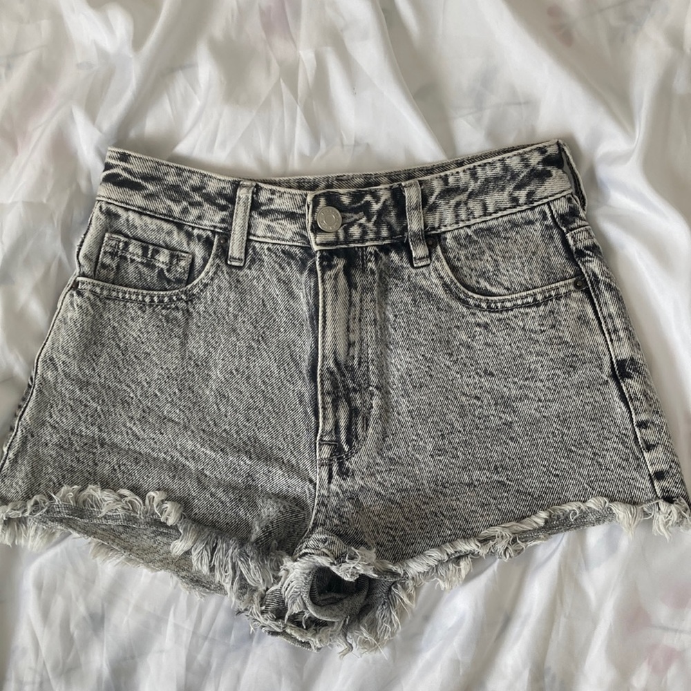 PacSun High Rise Festival Shorts | Acid Washed Black Shorts | Women’s Size US 24